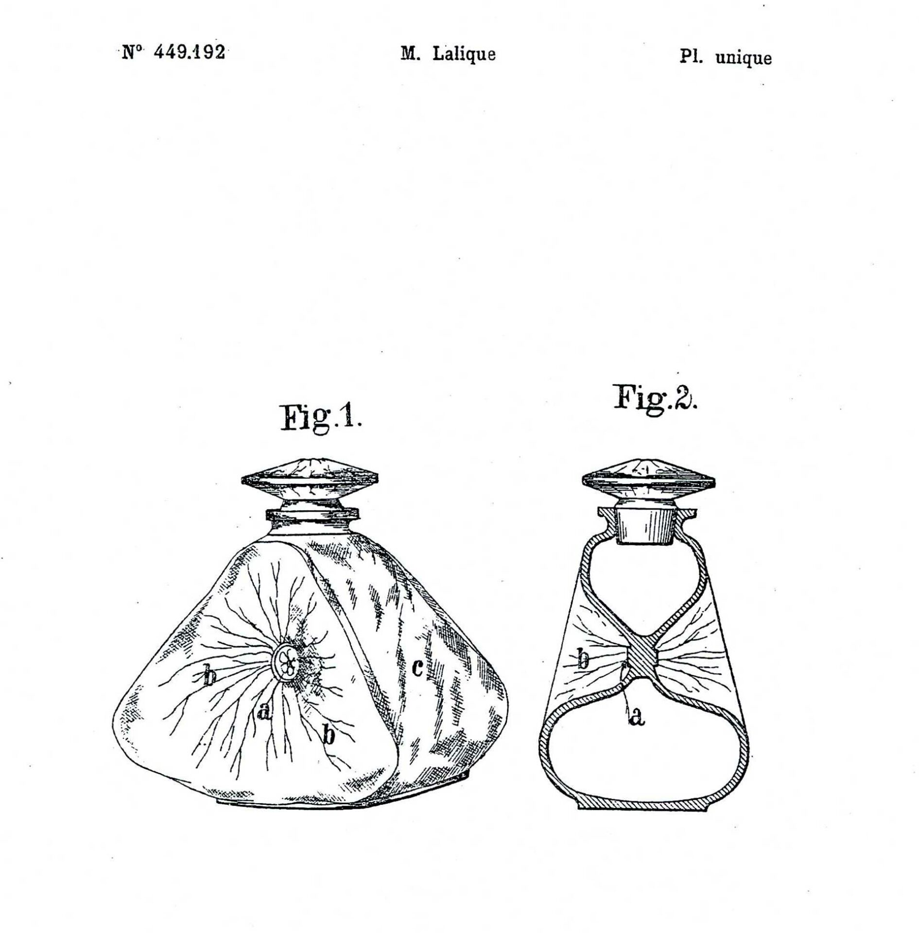 Brevet numéro 449.192 déposé par René Lalique